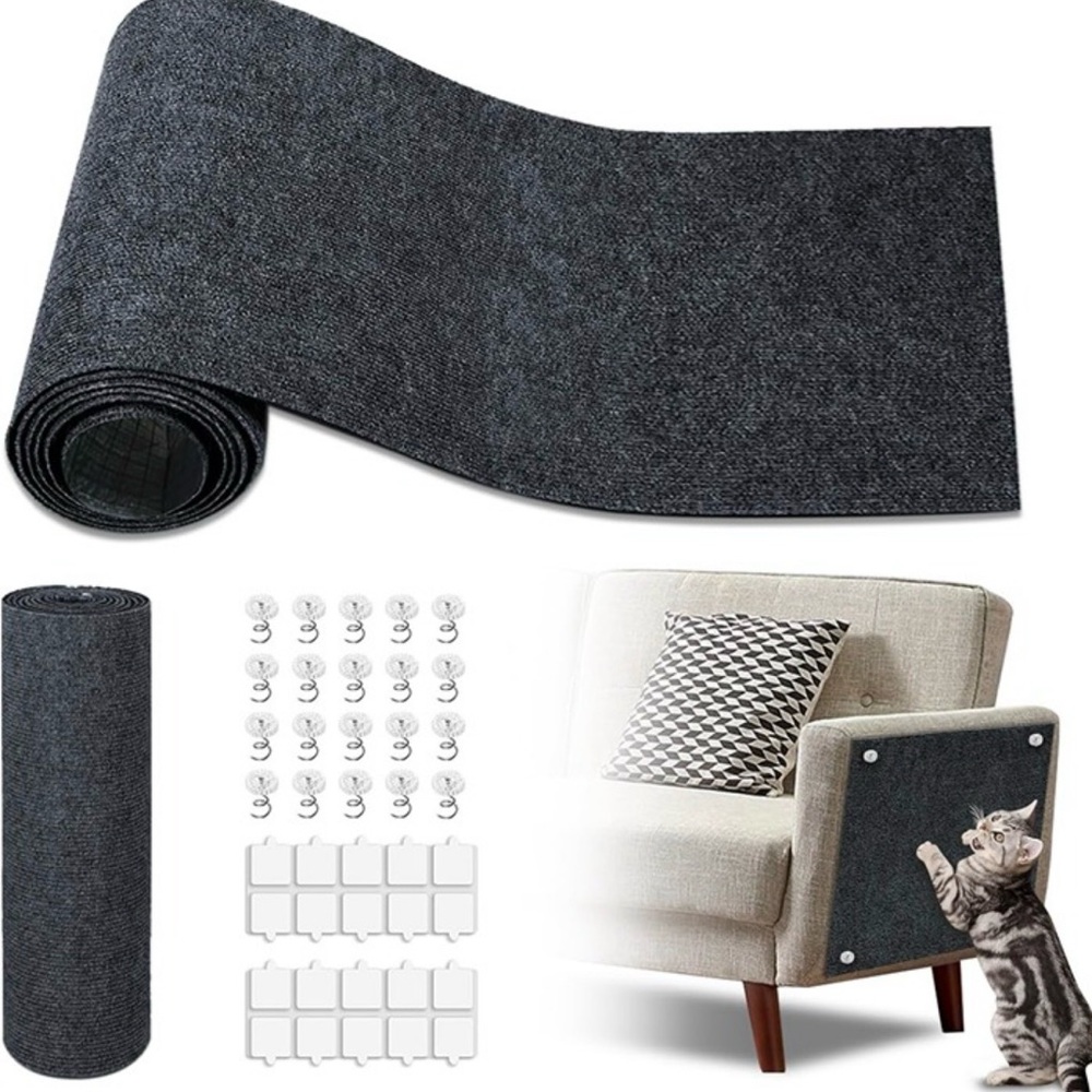 Cat Scratch Mat,118.5"x17.4" Trimmable Self-Adhesive Cat Scratch Furniture Pr